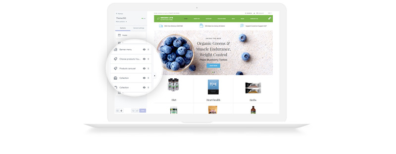 Green Life - Nutrition Responsive Simple Shopify Theme - Features Image 5