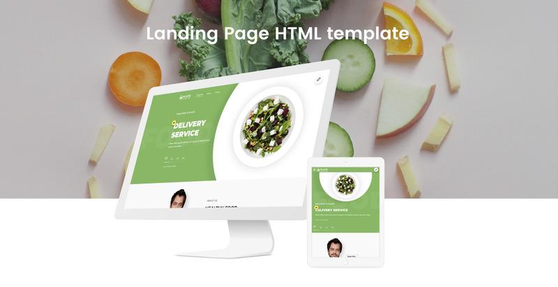 Plate - Healthy Food One Page Clean HTML Landing Page Template - Features Image 2