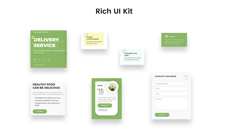 Plate - Healthy Food One Page Clean HTML Landing Page Template - Features Image 3