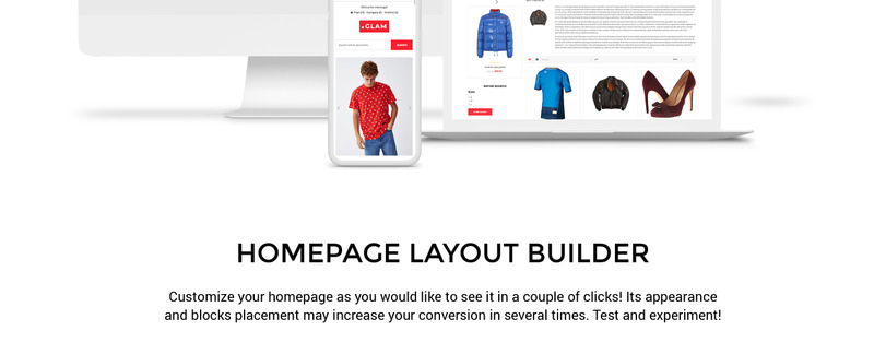 Glam - Fashion Store Creative OpenCart Template - Features Image 2