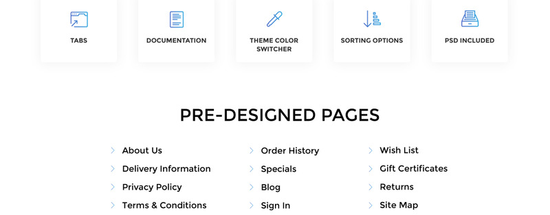 Glam - Fashion Store Creative OpenCart Template - Features Image 7