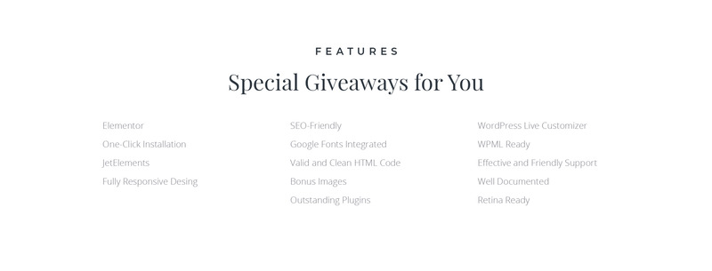 Bonnez - Massage Salon Ready-to-Use Minimal WordPress Elementor Theme - Features Image 7