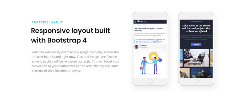 Lintense Corporate - Web Design Agency Kreatív HTML céloldal sablon - Features Image 7