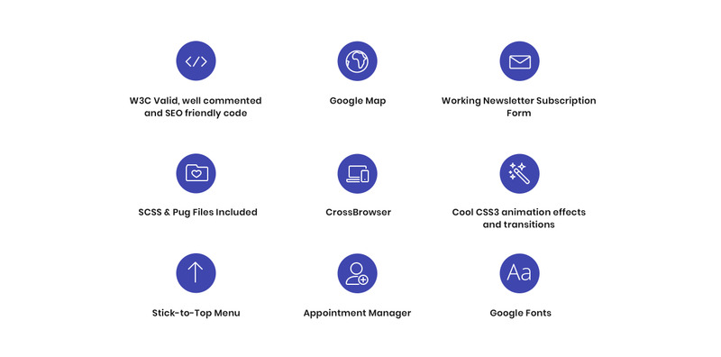 Lintense Medical-医疗保健清洁HTML着陆页模板 - Features Image 5