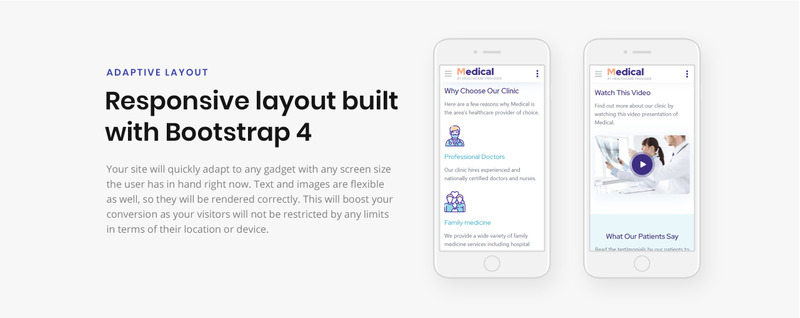 Lintense Medical-医疗保健清洁HTML着陆页模板 - Features Image 6