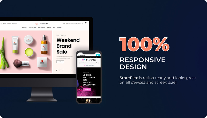 StoreFlex - Responsive Multipurpose OpenCart Template + RTL - Features Image 6