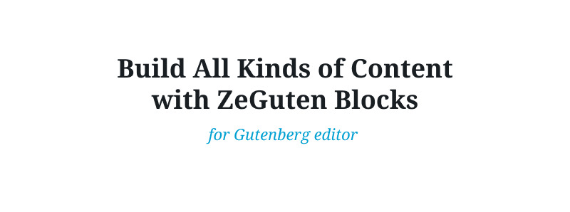 ZeGuten Gutenberg Plugin to Build a Competitive Website WordPress Plugin - Features Image 8