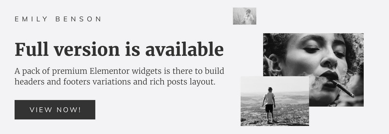 Emily Benson - Ücretsiz Fotoğrafçılık Tek Sayfa WordPress Teması - Features Image 1