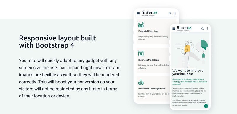 Финансовый советник Lintense - шаблон целевой HTML-страницы для бизнеса - Features Image 6