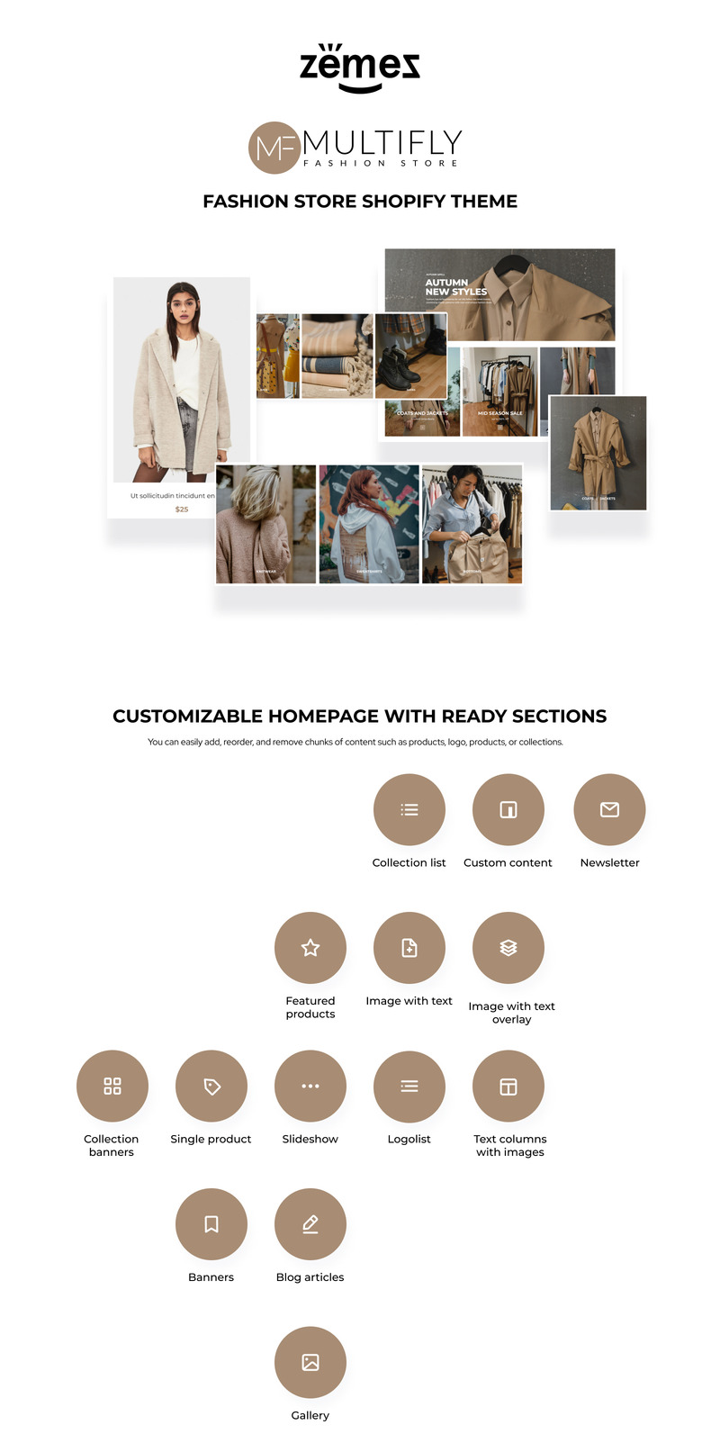 Tema Shopify Multifly - Modern Fashion Store Template #124755 - Imagen de características 1