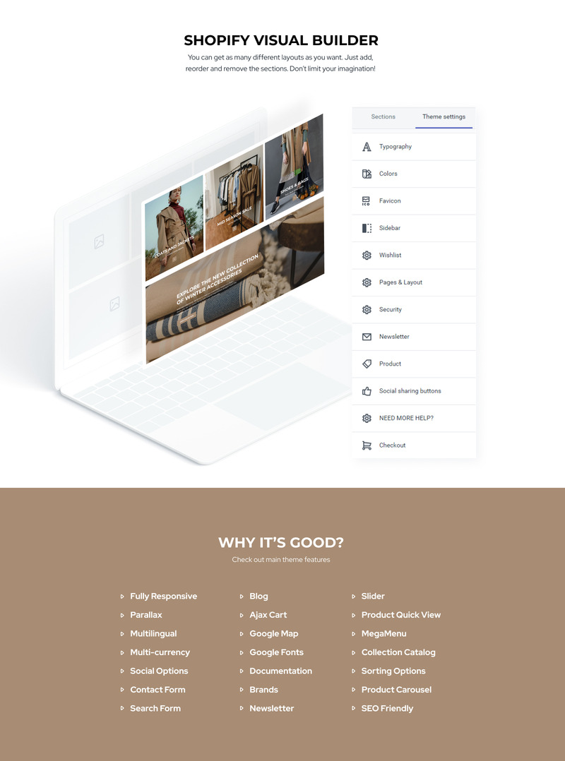 Tema Shopify Multifly - Modern Fashion Store Template #124755 - Imagen de características 2