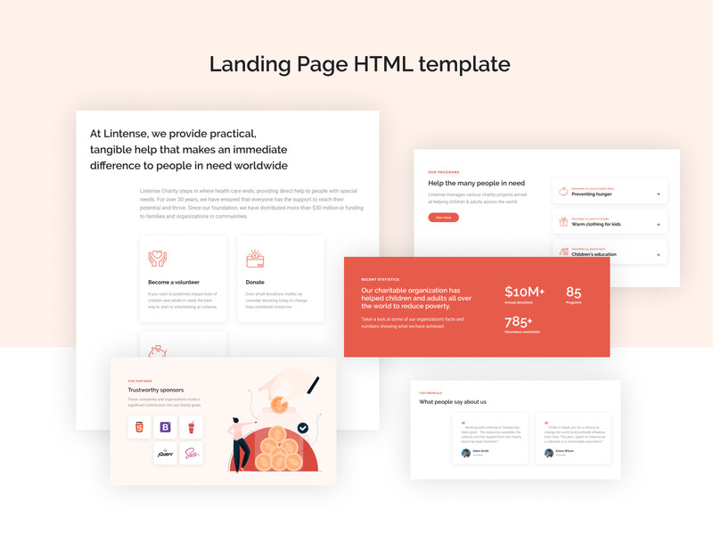 Lintense Charity - Modelo de página de destino de organização de caridade - Features Image 3