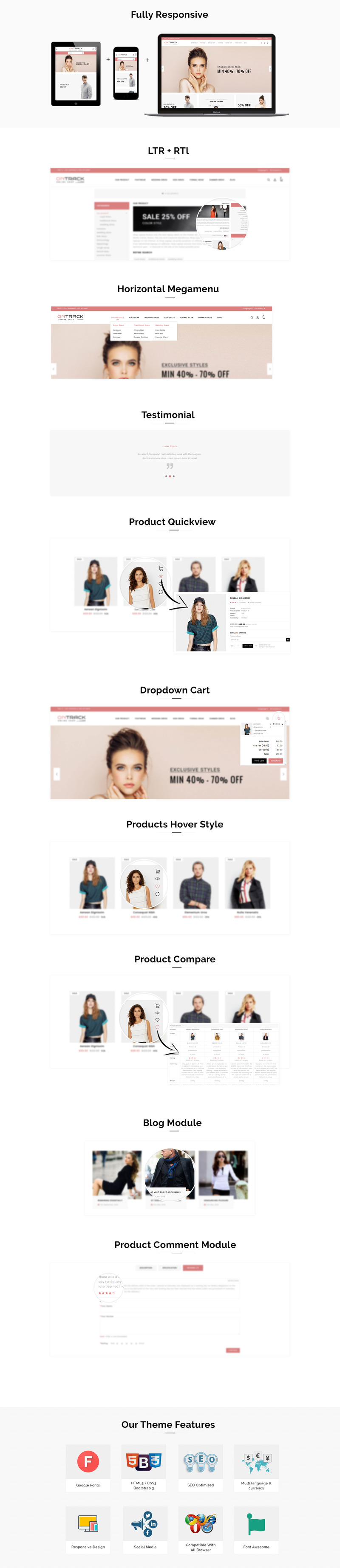 Ontrack Fashion Responsive OpenCart Template - Features Image 1