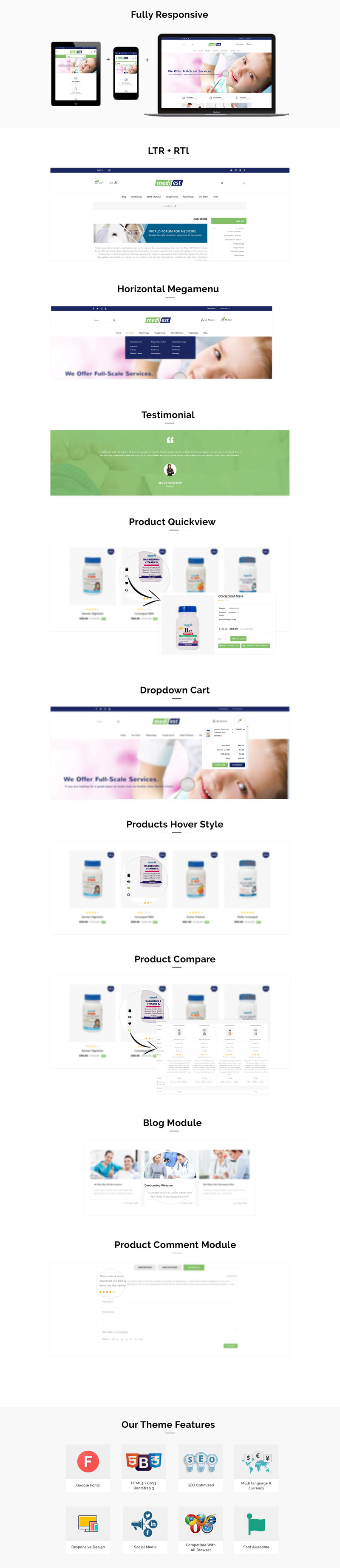 Medifest - Medical Shop Responsive Template OpenCart №73345 - Features Image 1