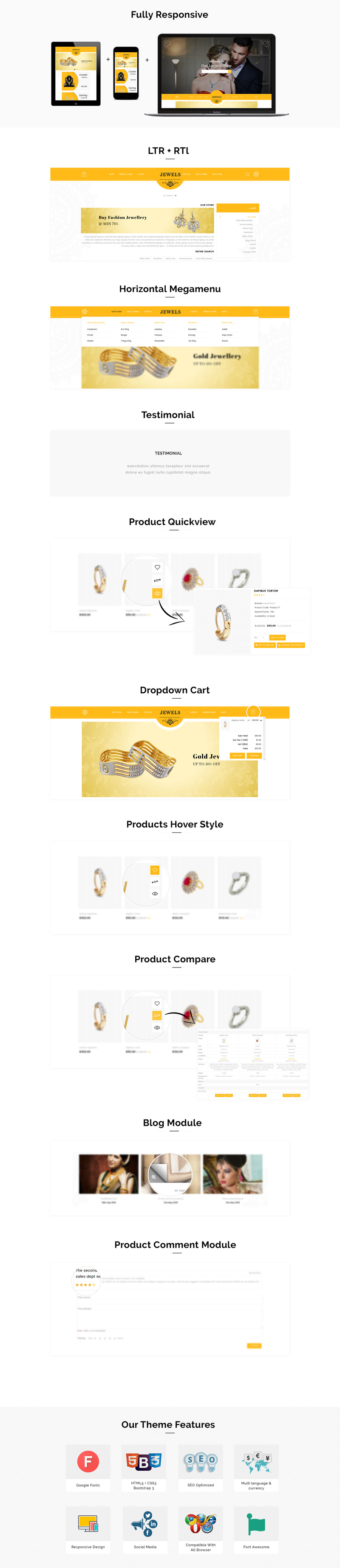 Jewels - Responsive Premium OpenCart Template - Features Image 1