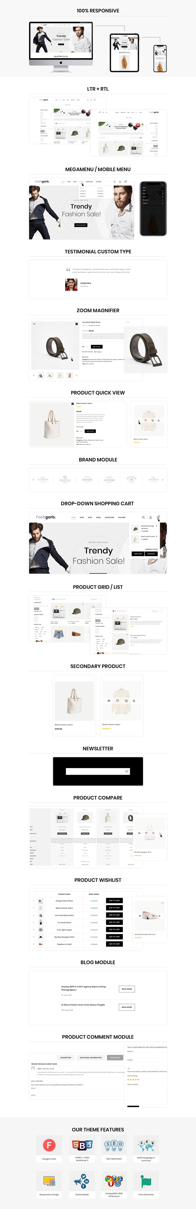 Fashgarb - The Fashion Store Responsive WooCommerce Theme - Features Image 1
