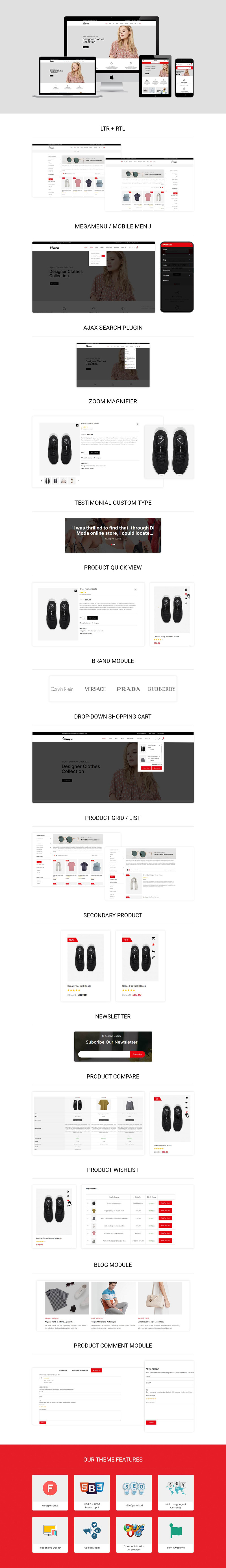 Sewen - The Mega Fashion Store WooCommerce Theme - Features Image 1