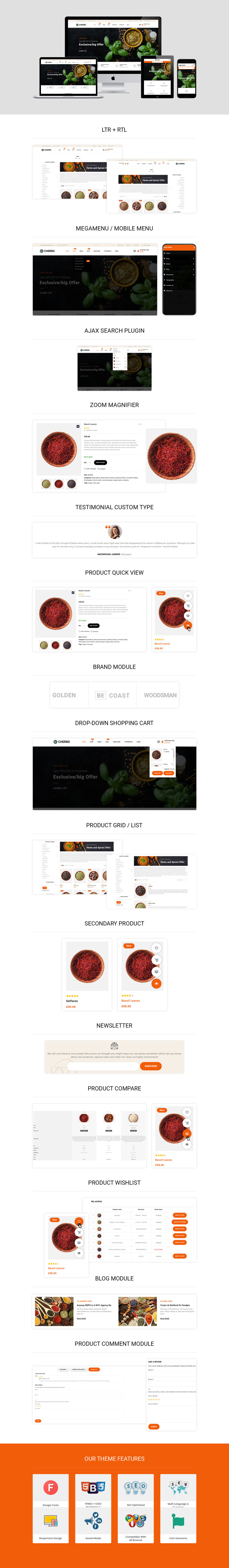 Cherbs - The Spices Store Responsive №143356 - Изображения фич 1