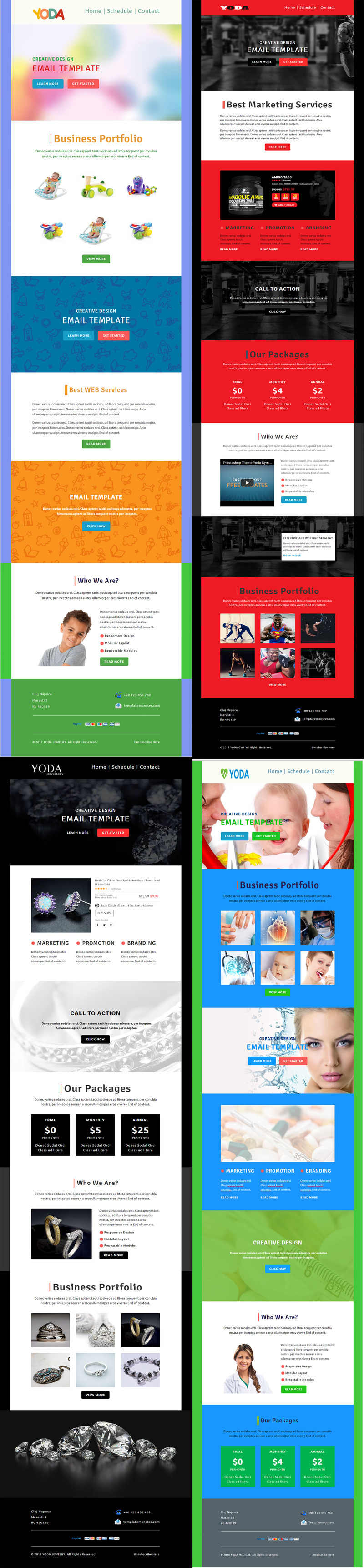 Yoda Email Creator for Stampready Newsletter Template - Features Image 1