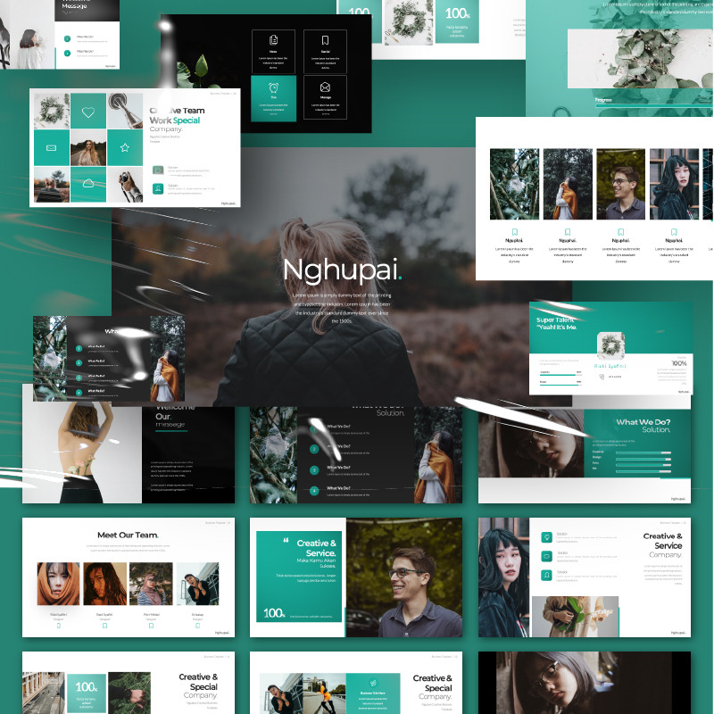 Nguphai演示文稿的PowerPoint模板 - Features Image 1