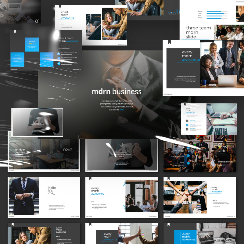 Mdrn Business Presentation - Modello di Keynote - Caratteristiche Immagine 1