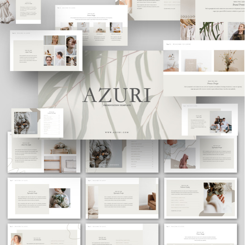 Шаблон Azuri Presentation PowerPoint - Features Image 1