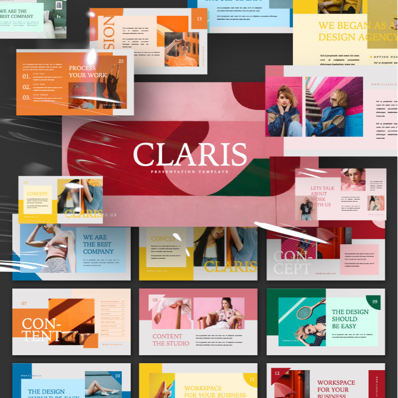 Presentazione Claris - Modello di Keynote - Caratteristiche Immagine 1