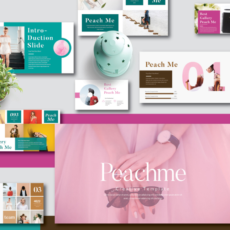 Presentazione Peachme - Modello di Keynote - Caratteristiche Immagine 1