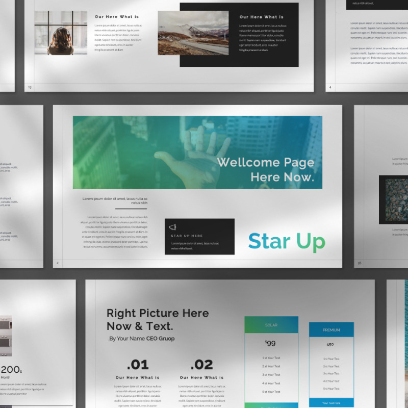 Presentazione STAR UP - Modello di Keynote - Caratteristiche Immagine 1