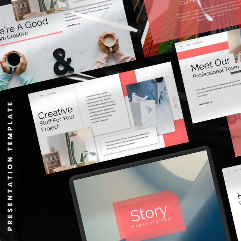 История Презентация Шаблон PowerPoint - Features Image 1