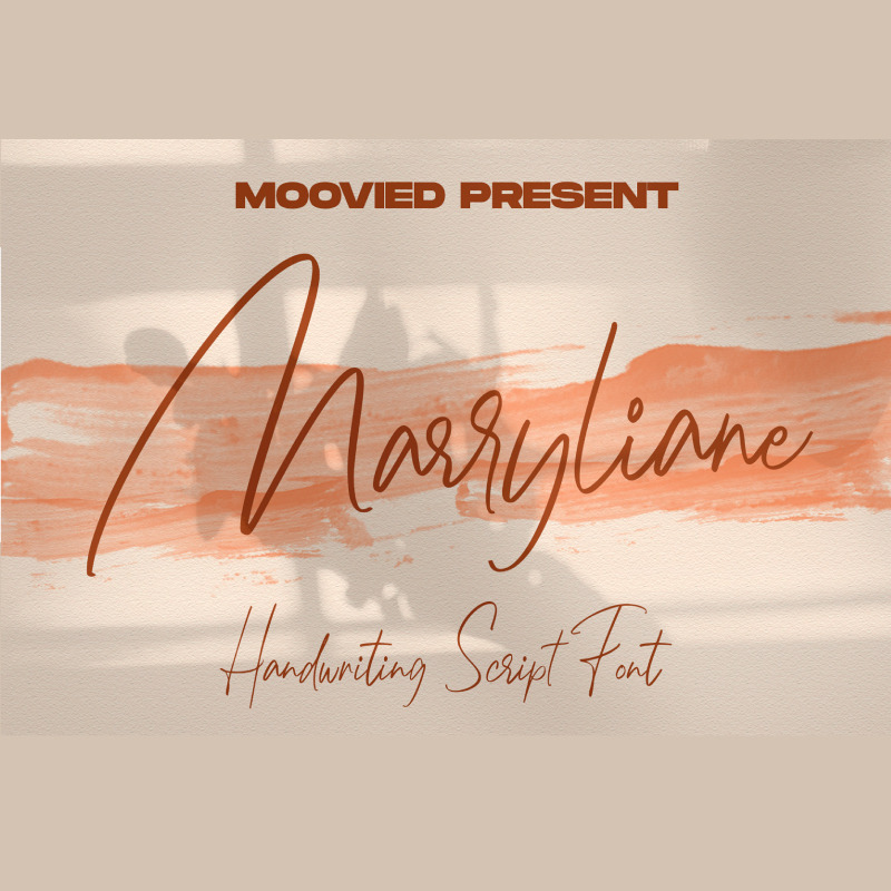 Marryliane handstil typsnitt - Features Image 1