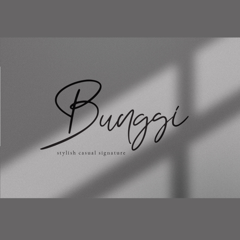 Bunggi Signature Font - Features Image 1