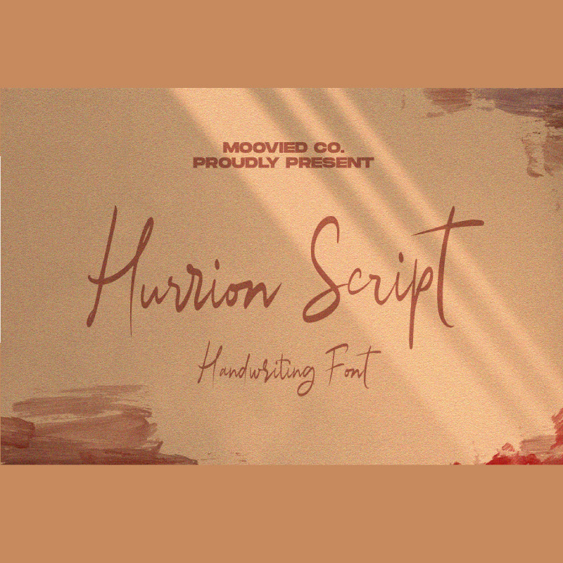 Hurrion Cursive Font - Features Image 1