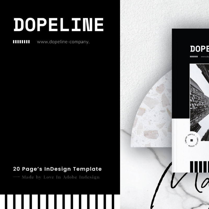 Шаблон журнала DOPELINE COMPANY PROFILE - Изображения фич 1