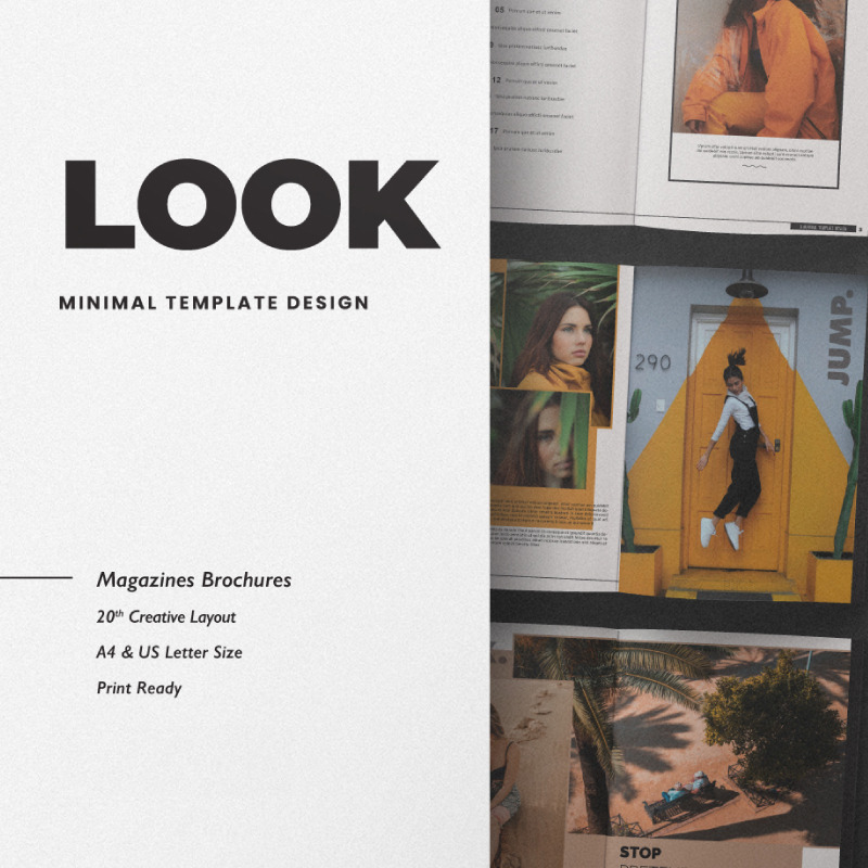 Шаблон журнала Look Lookbook - Изображения фич 1