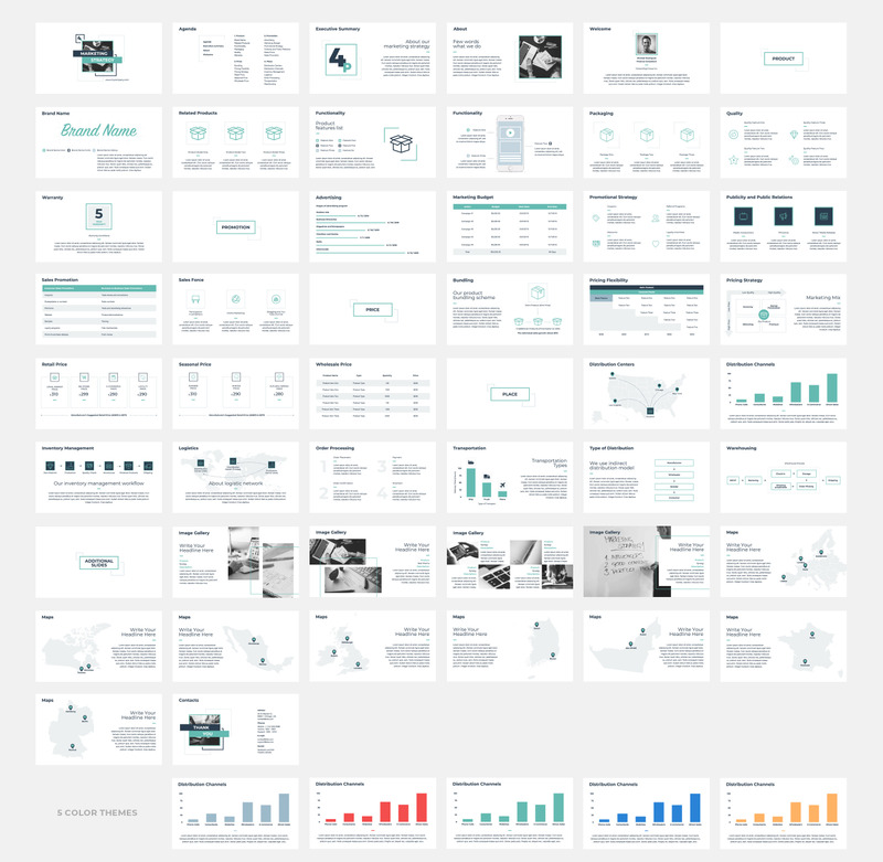 Marketing Strategy PowerPoint template - Features Image 1