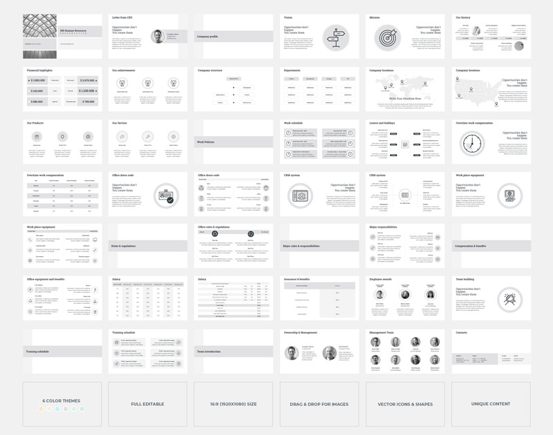 Risorse umane HR - Modello di keynote - Caratteristiche Immagine 1