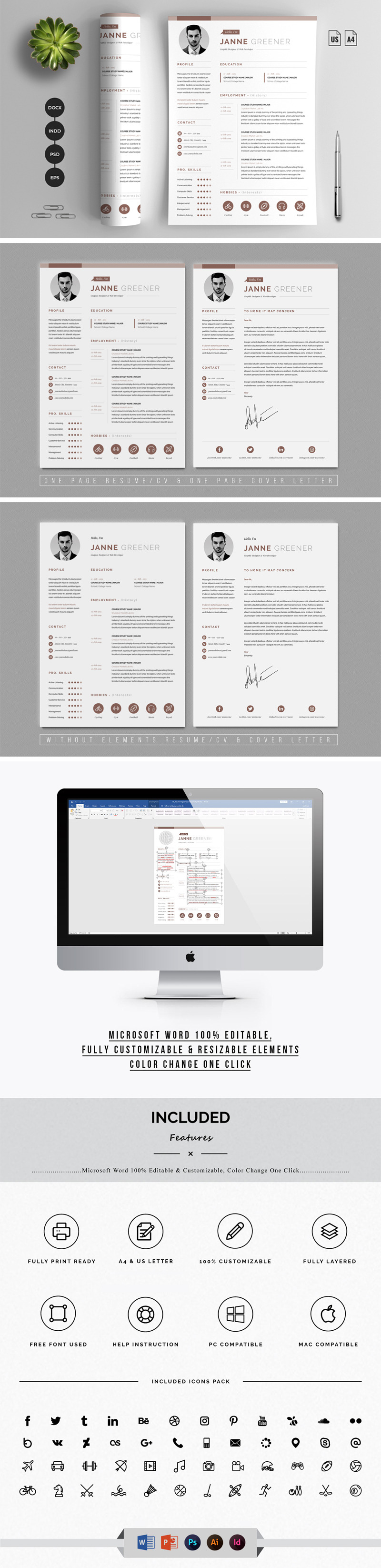 Creative CV Resume Template #112205 - TemplateMonster