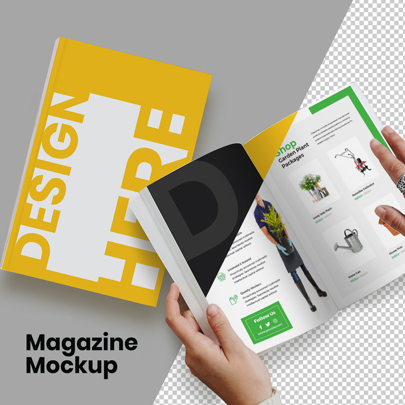 Magazine product mockup - Features Image 1