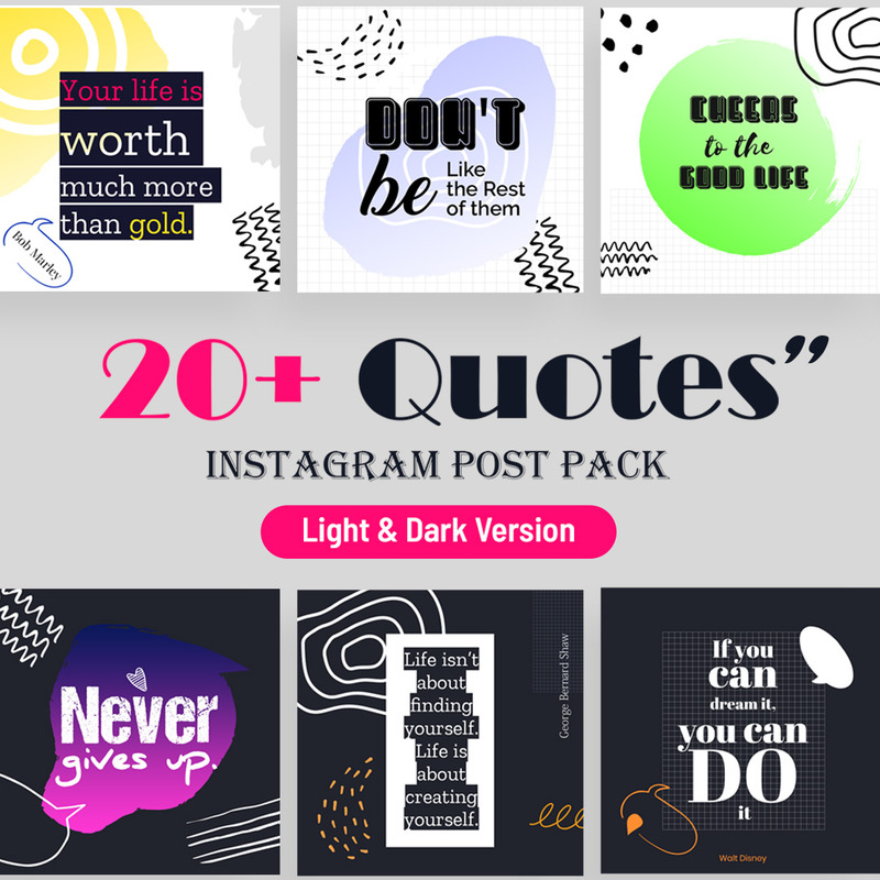 Instagram Quotes Post Template For Social Media Instagram Quotes Post Template For Social Media