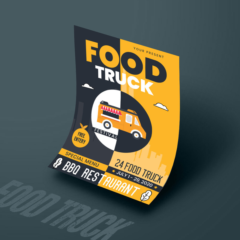 Food Truck Corporate Identity Template TemplateMonster