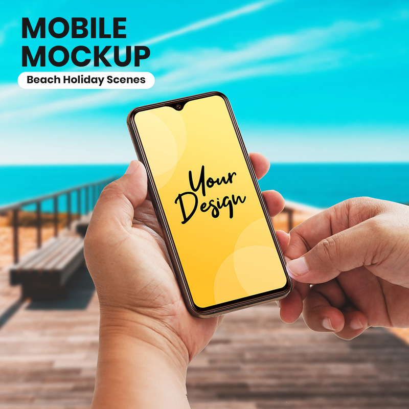 Mobilny z makietą produktu ręcznego - Obraz funkcji 1