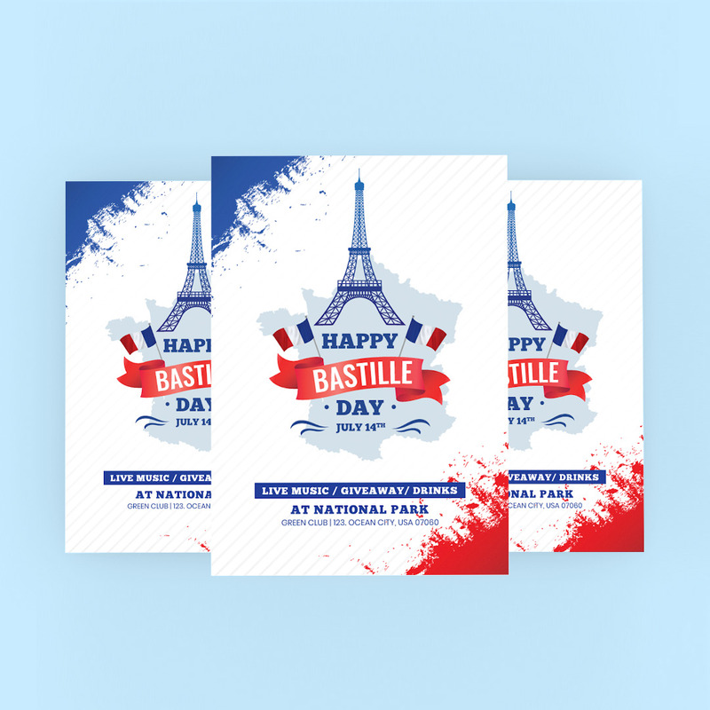 Šablona firemního stylu Bastille Day #122481 - Obrázek funkce 1
