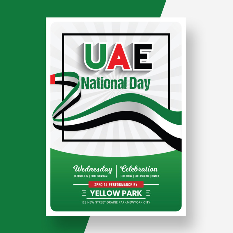 Unternehmensidentität Vorlage namens UAE National Day #122876 - Bildeigenschaften 1