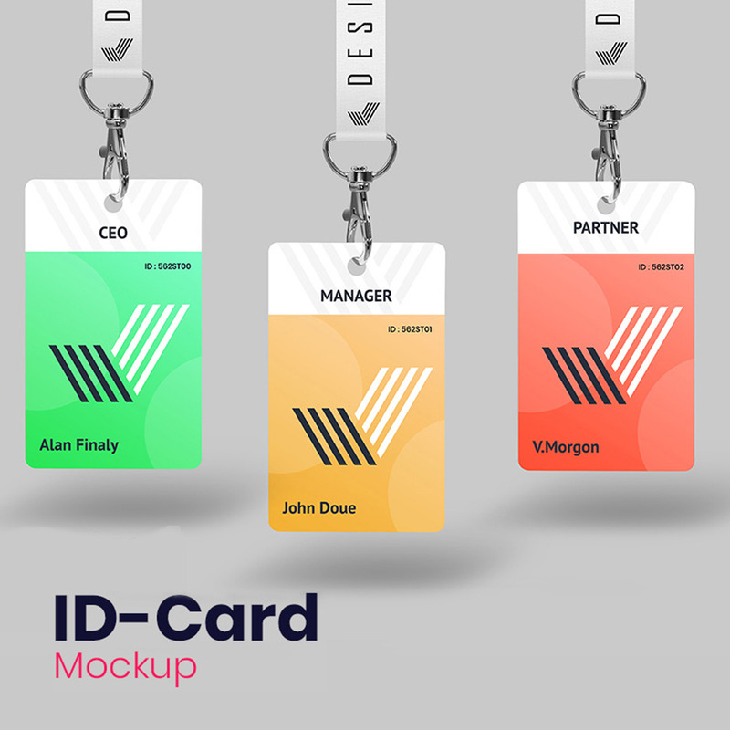 Mockup del prodotto della carta d'identità - Caratteristiche Immagine 1