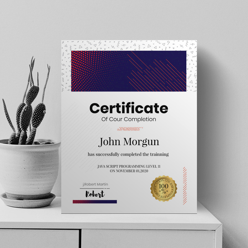 Professional Certificate Template - Features Image 1