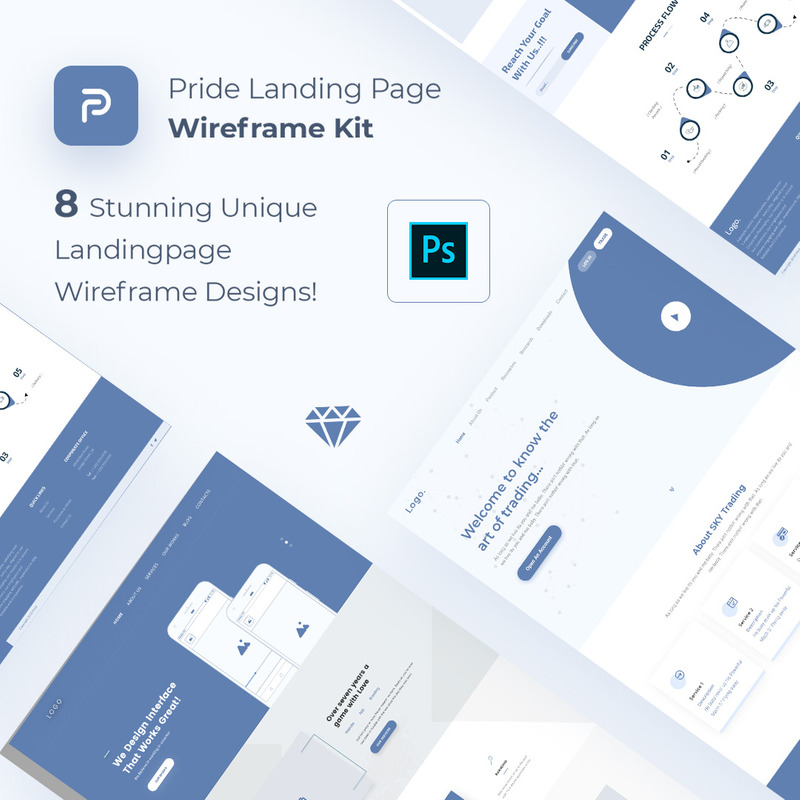 骄傲的着陆页UI元素 - Features Image 1