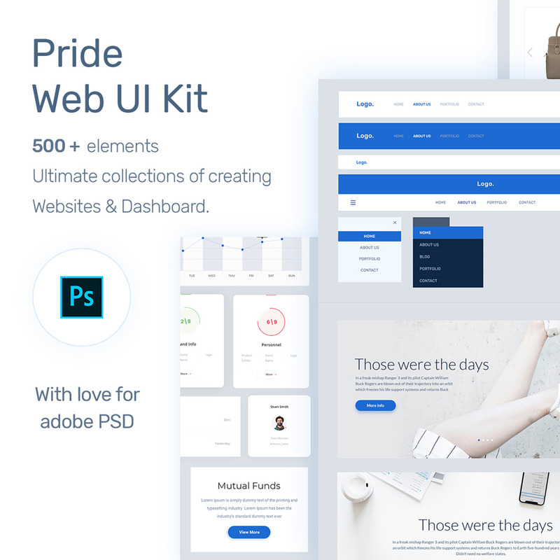 Pride Web UI Kit - Features Image 1