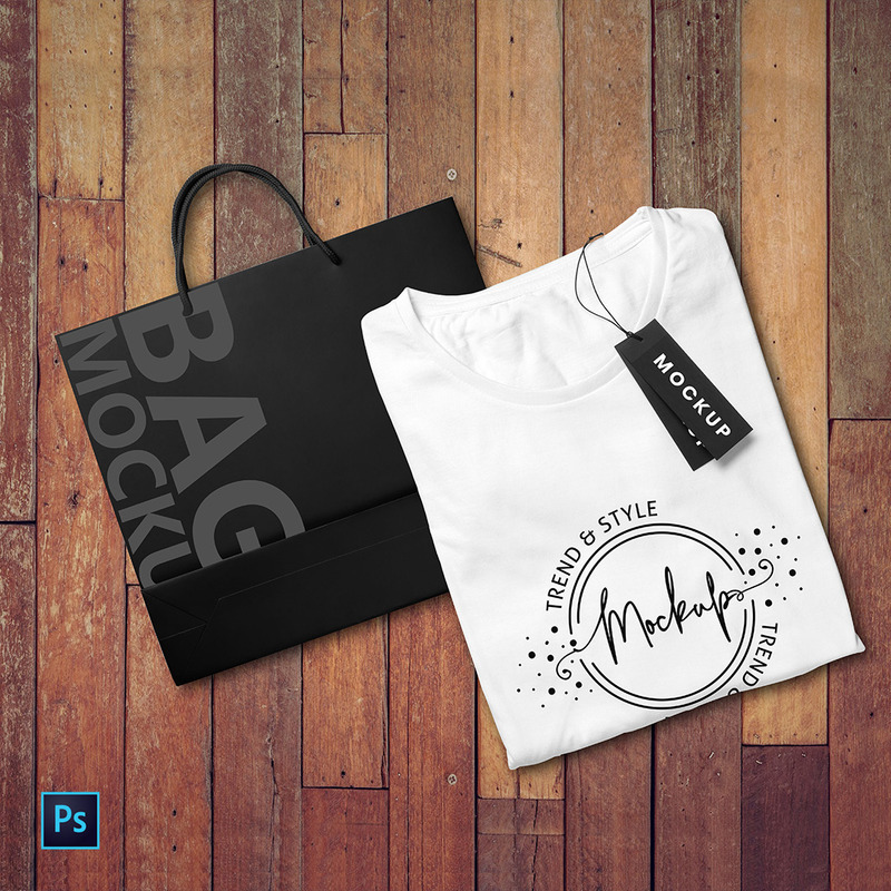 TShirt mit Tasche Produktmodell - Eigenschaften Bild 1