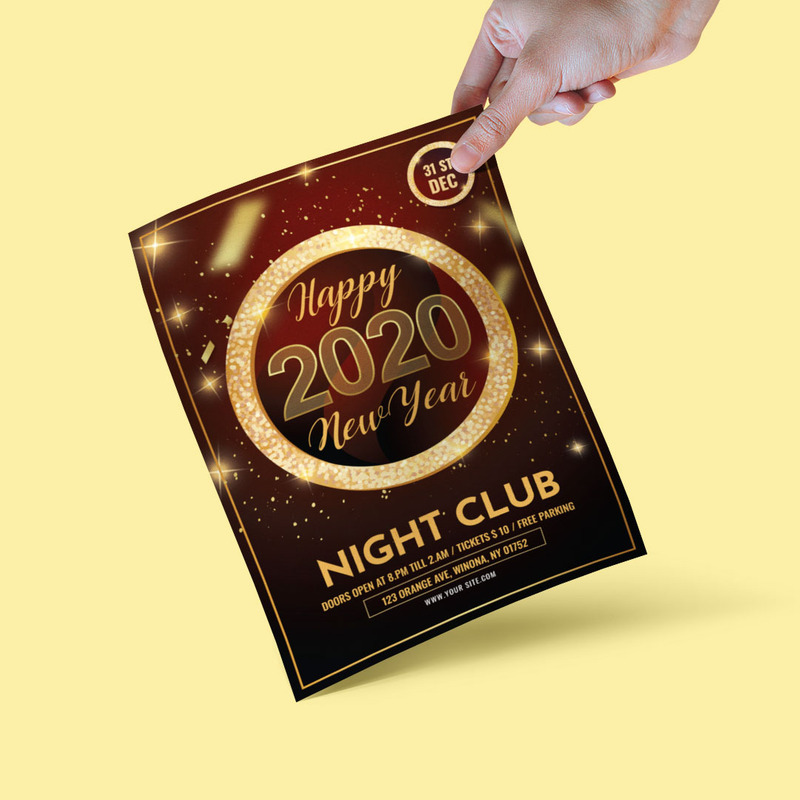 New Year Flyer - Corporate Identity Template - Features Image 1